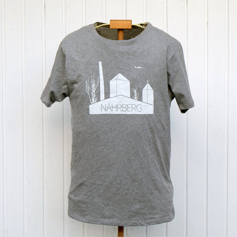 Nährberg Freising in grau (unisex) mit weißem Druck